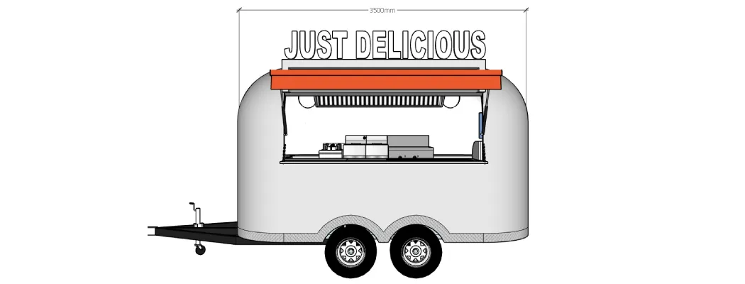11ft custom airstream food trailer truck design